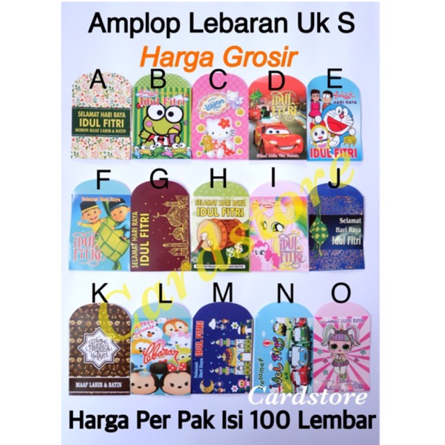  Amplop  Lebaran Idul  Fitri  Small 1 pak 100 lembar Shopee 