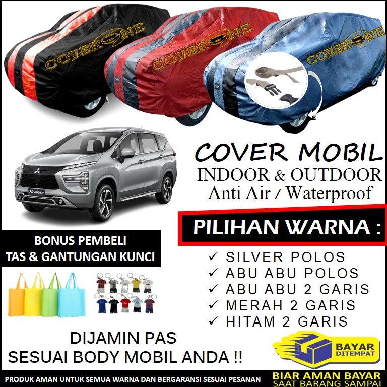 Selimut Sarung Body Cover Mobil Xpander / Mantel Penutup Mobil Xpander / Cover Mobil Outdoor Indoor / Selimut Mobil / Sarung Mobil / Cover Mobil Waterproof Anti Air Free Pengikat Ban