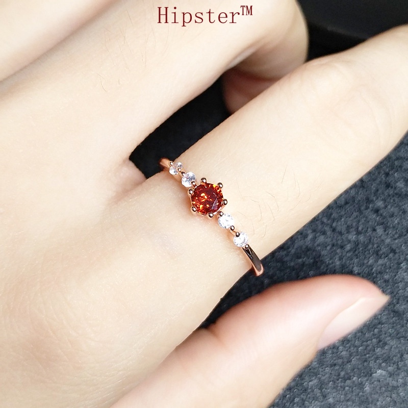 Hot Sale Simple Graceful and Fashionable 18K Gold Ruby Ring