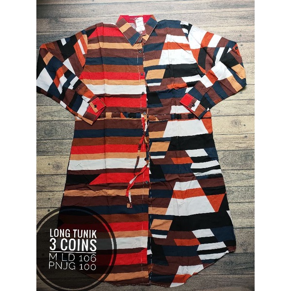 LONG TUNIK 3 COINS ORIGINAL BRANDED MATAHARI