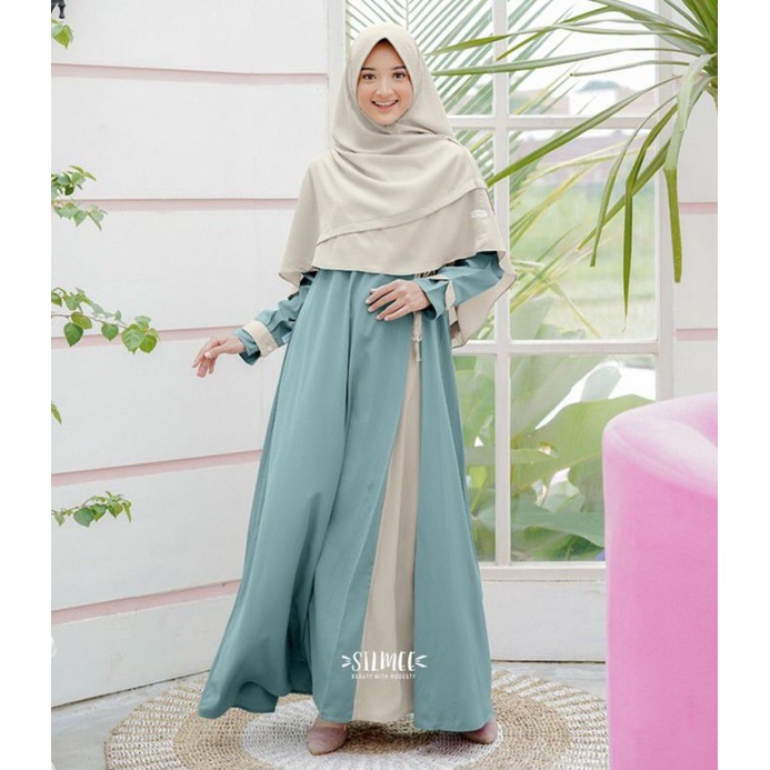 Laasya Set ORI by Silmee | Gamis Dewasa satu set hijab