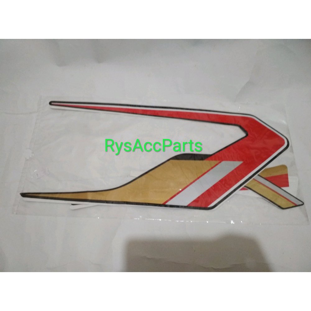 Striping Stiker Motor Yamaha Rx Spesial Merah Emas Shopee Indonesia