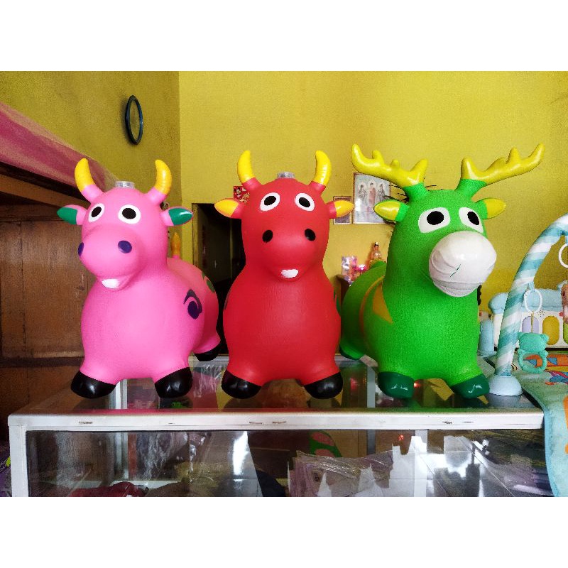 JUMPING ANIMAL MUSIC/ KUDA-KUDAAN KARET (ada suara dan lampu)