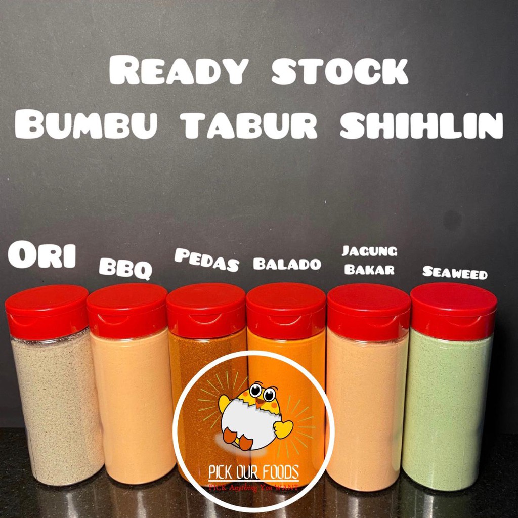 Bubuk Tabur Pedas / Seaweed / Salt &amp; Papper / Balado / BBQ / Jagung Bakar/ Keju / Gochujang / Sambal Matah / Sapi Panggang Botol