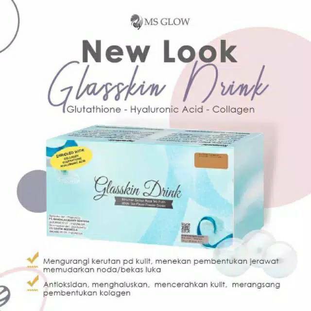 Glasskin drink ms glow / glutha collagen msglow | Shopee  
