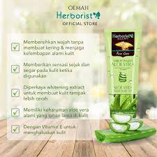 [ GROSIR ] Herborist Facial Wash Gel Aloe Vera Sabun Wajah 80gr