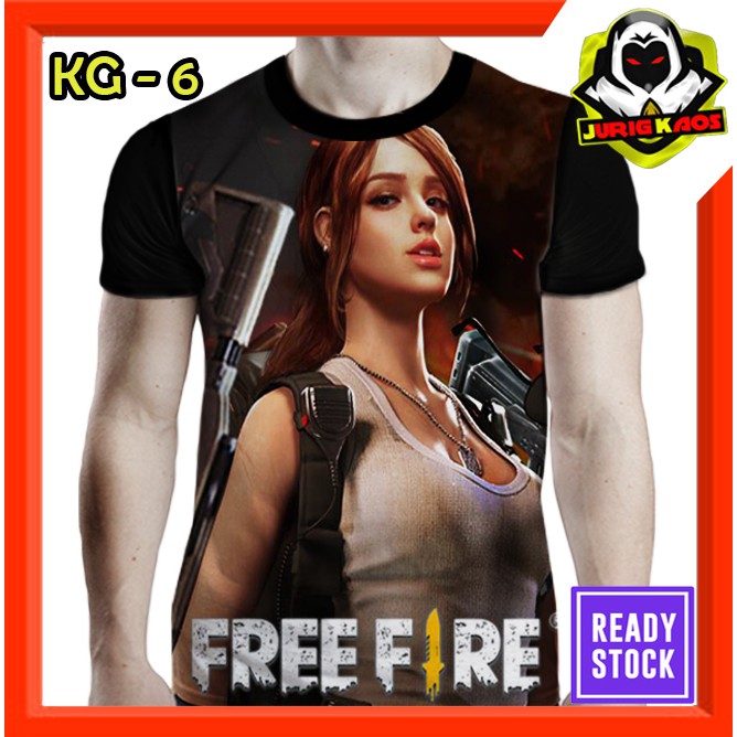 Kaos Eve Free Fire Battleground Game Terlaris Diplaystore Baju Anak Dan Dewasa Murah Bahan Adem