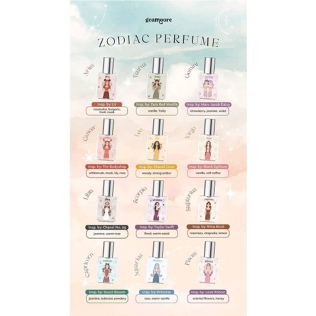 ZODIAK SERIES GEAMOORE EDP (READY FREE GIFT MINIM ORDER 5)/ PARFUM ZODIAK BY GEAMOORE/PARFUM ZODIAK