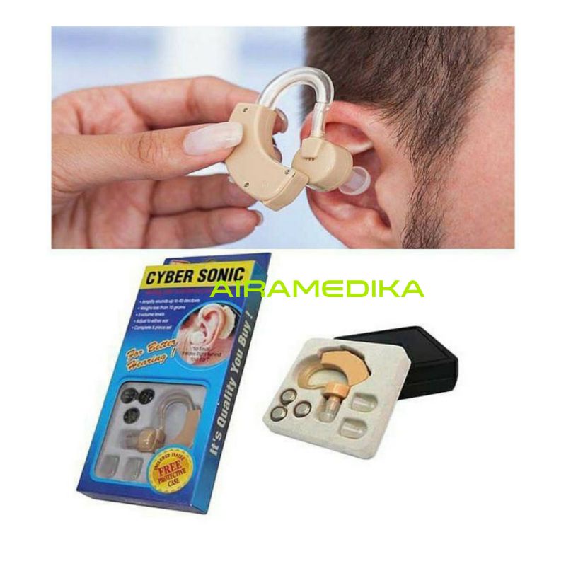 Alat Bantu Dengar Hearing Aid / Alat Bantu Pendengaran Earphone / Cyber Sonic Alat Bantu Pendengaran