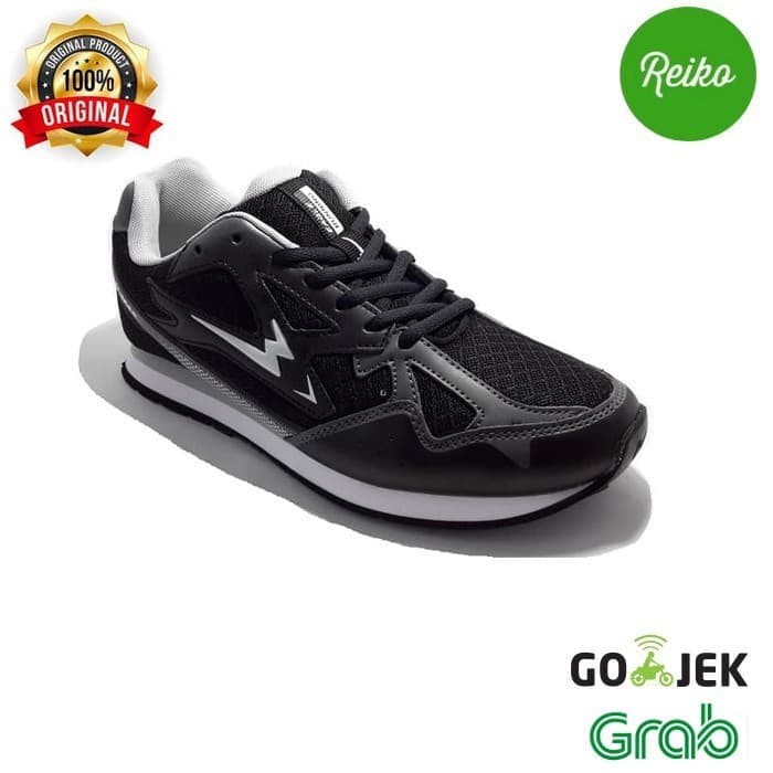 "HOT PROMO" SEPATU OLAHRAGA EAGLE "AERO" RUNNING / LARI 100% ORIGINAL - GREY BLUE, 37