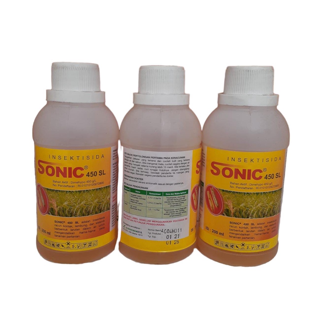 Insektisida Sonic 450SL Bahan aktif dimehipo 200ml Manuver