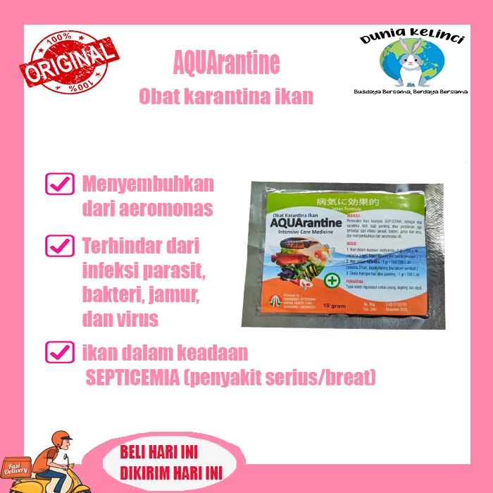 Obat Karantina Ikan AQUARANTINE Intensive Care Medicine