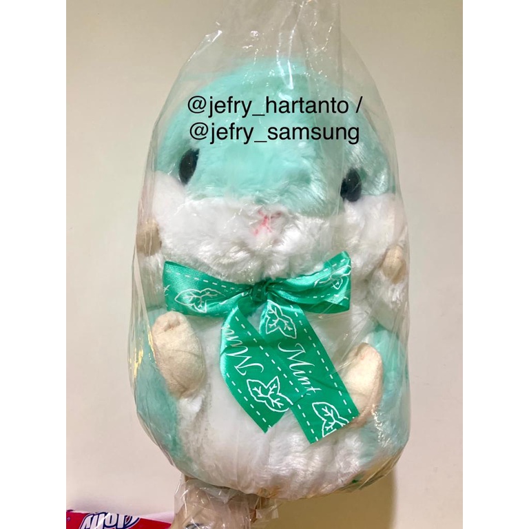 Toreba Boneka Import Hamster Korohamu Koron Mint Biru Muda Besar Jumbo Very Big Original Amuse Amufu