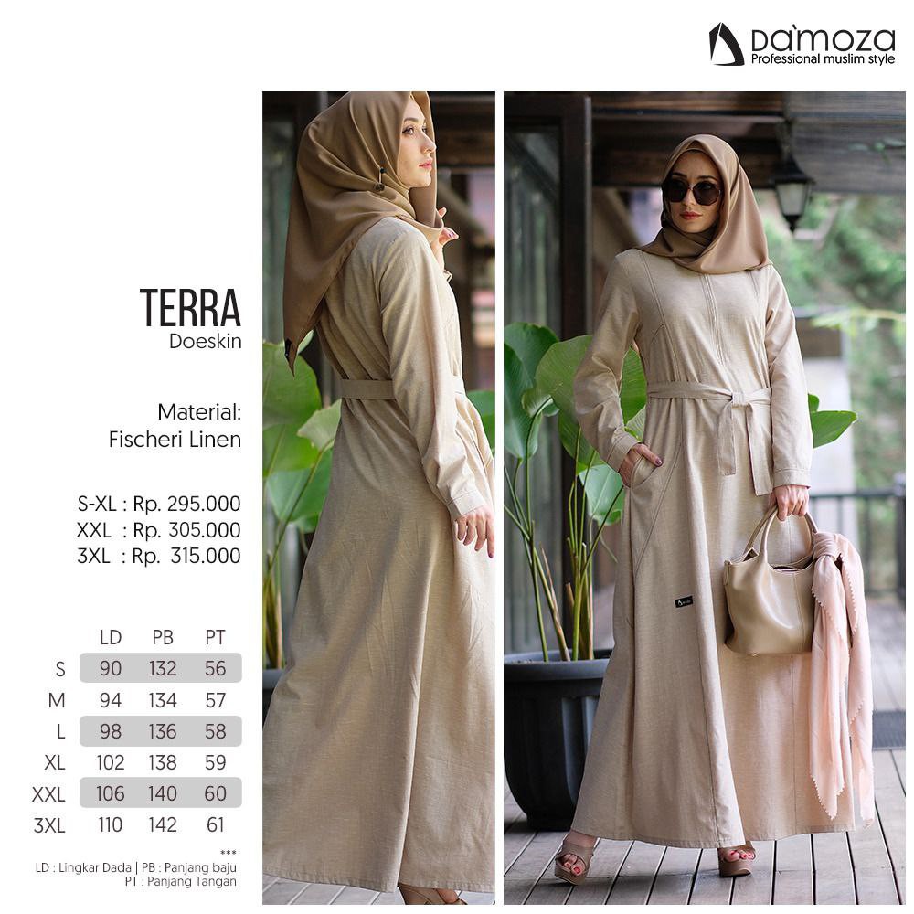 DAMOZA TERRA DOESKIN / DAMOZA TERBARU / GAMIS DEWASA KATUN ORIGINAL / MUTIF DAMOZA UPMORE / COD
