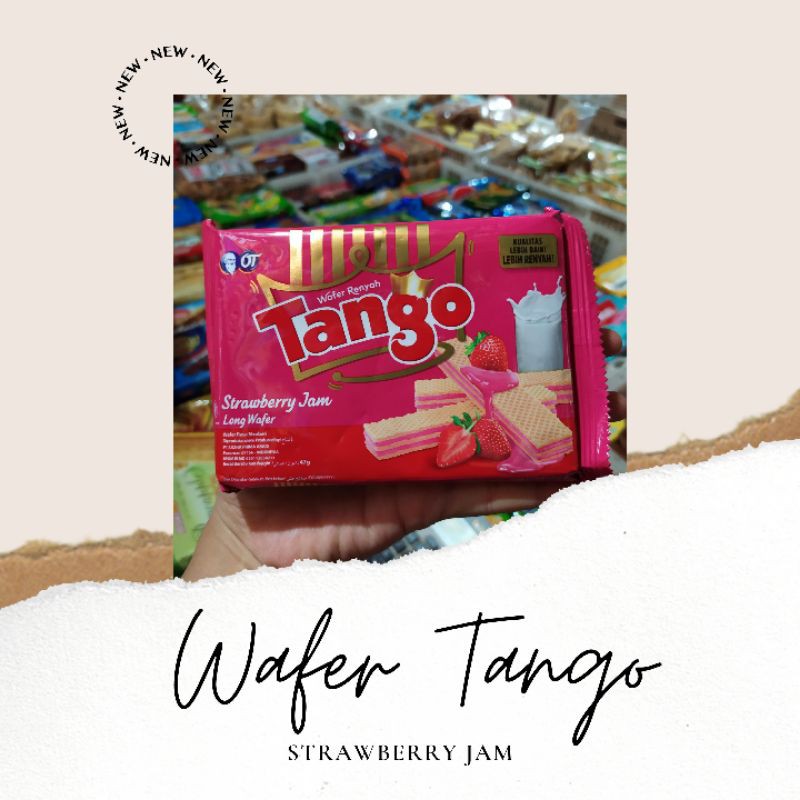 

WAFER TANGO KEMASAN KECIL - RASA COKELAT - VANILLA - STRAWBERRY - BUBBLEGUM