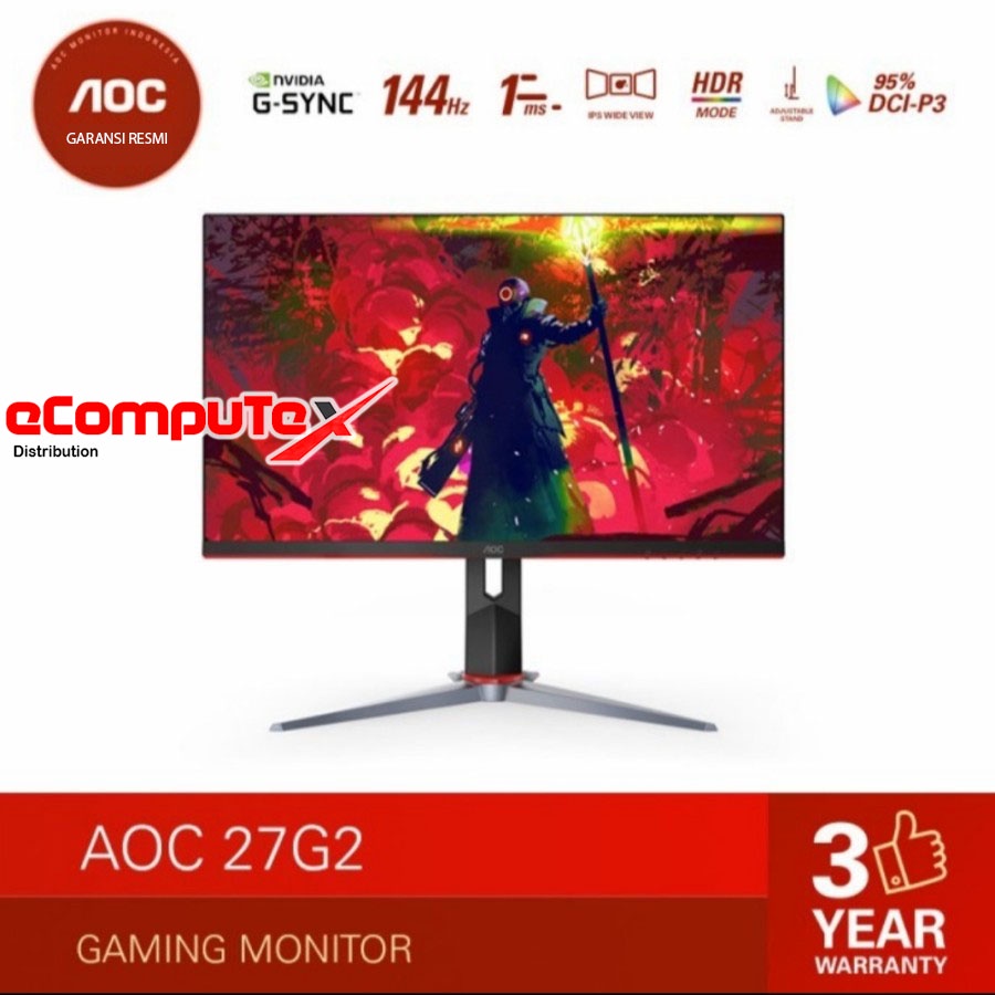 MONITOR LED AOC 27G2 27&quot; INCH / MONITOR LED AOC 27G2 27&quot; INCH RESMI