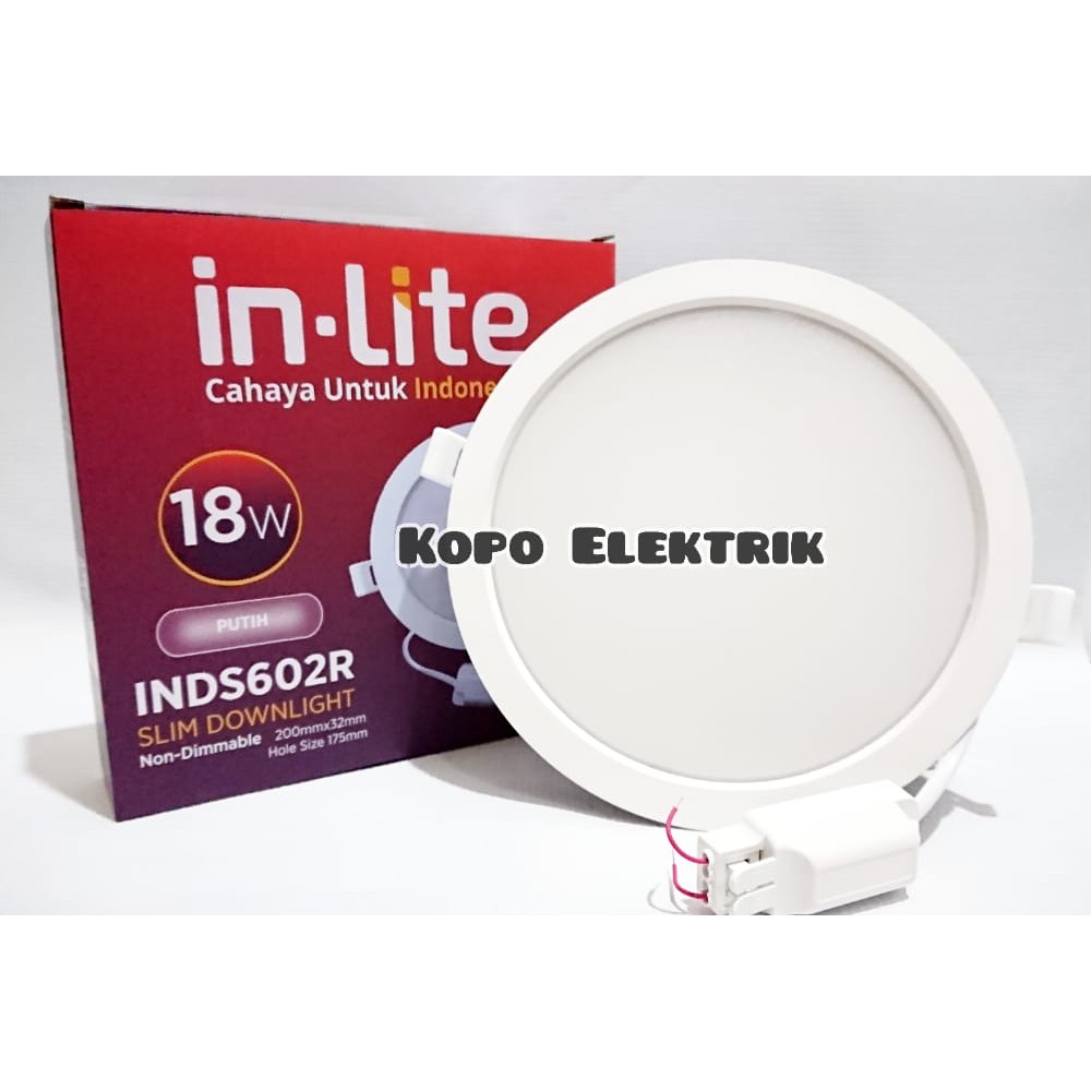 Lampu Downlight Led INDS602R 18 Watt Inlite Slim