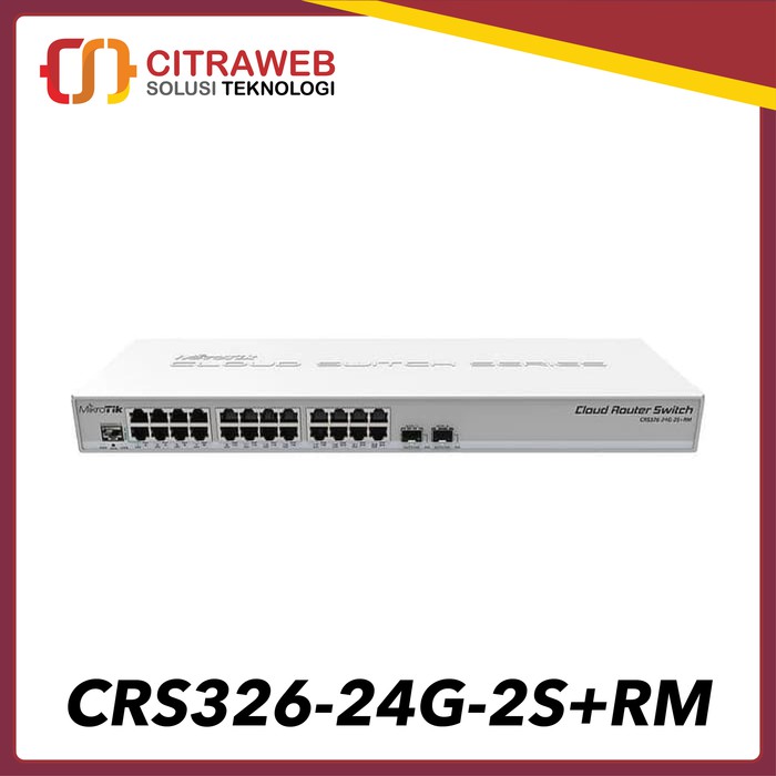 Mikrotik CRS326-24G-2S+RM | CRS 326 24G 2S+RM