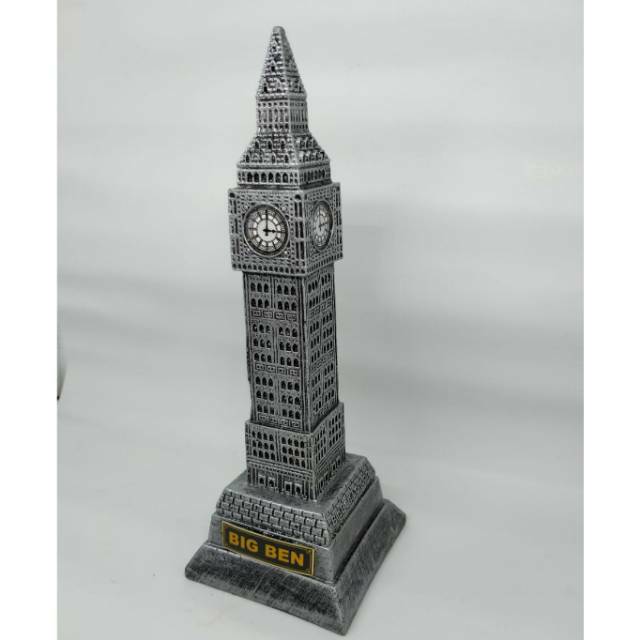 (BISA COD) MINIATUR TUGU MENARA JAM ELISABETH INGGRIS DARI FIBERGLASS - SOUVENIR DAN PAJANGAN CANTIK