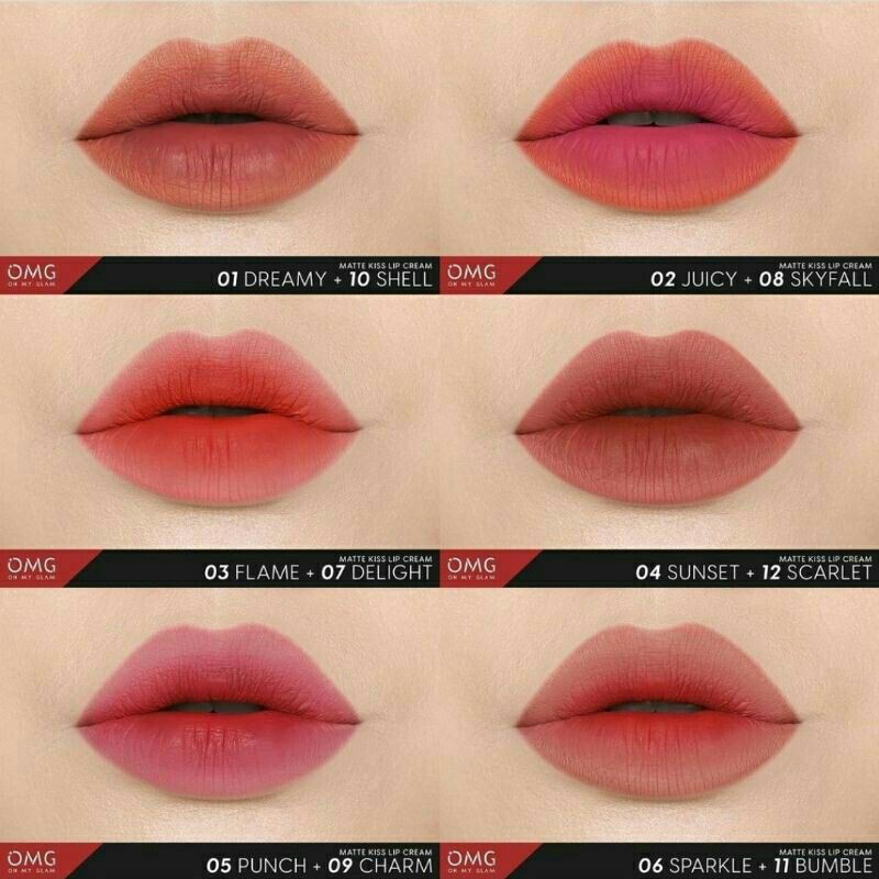 OMG OH MY GLAM Matte Kiss Lip Cream 3,5gr | Lipcream OMG | Lipstick OMG