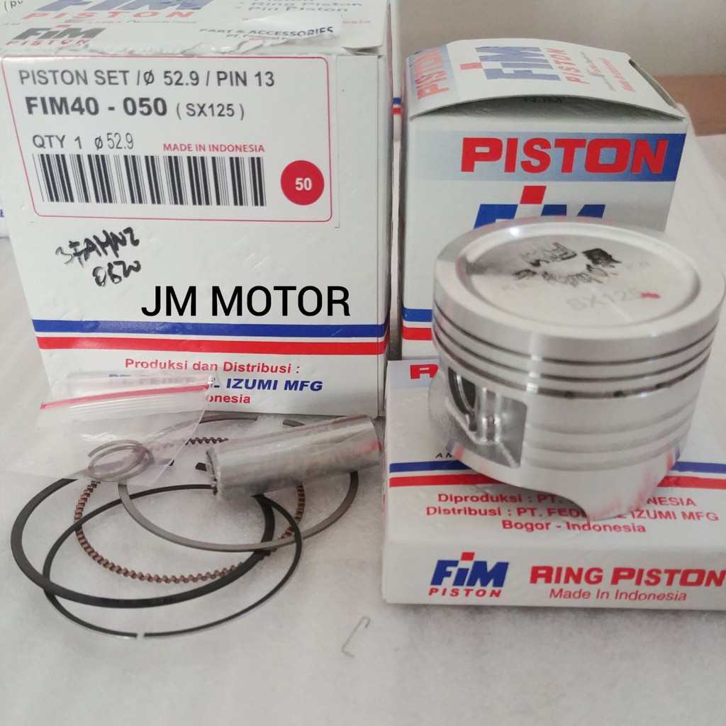 Piston kit Supra x 125 Karisma fim 40