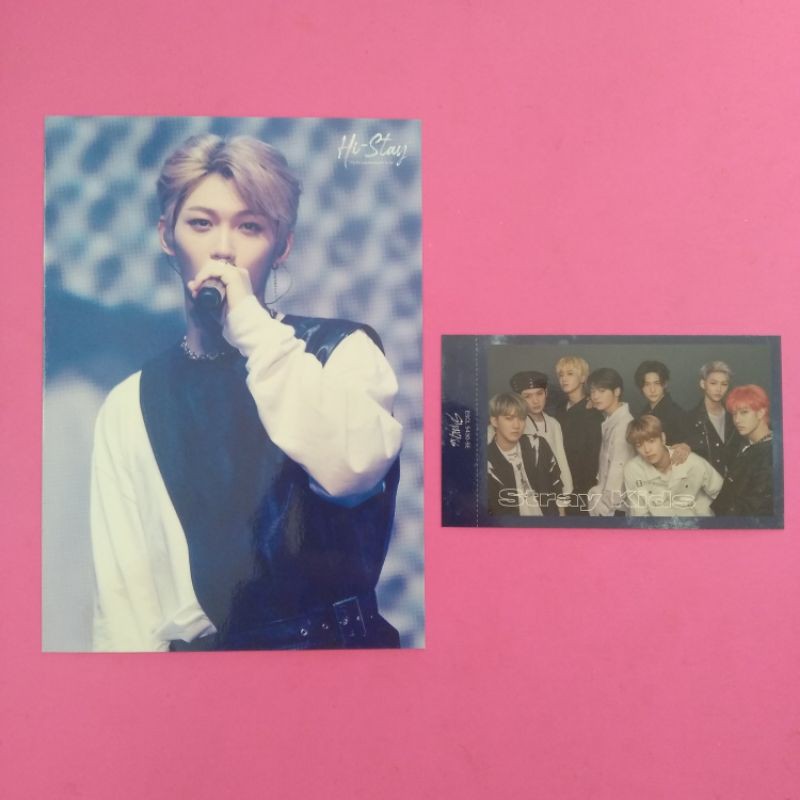 stray kids live photo hi-stay felix & pc group tog, seungmin holo