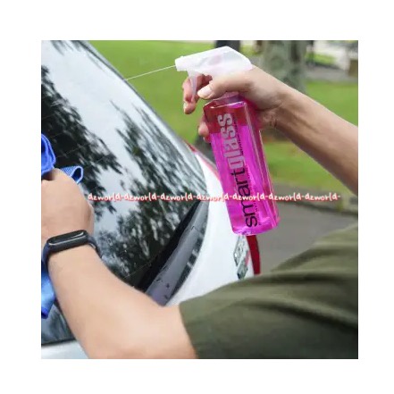 Smartwax Smartglass 473ml Pembersih Kaca Mobil Pembersih Jendela Plastik Metal Besi Bebas Amonia Smart Wax Smart Glass Car