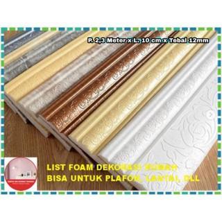 GENARIS LIST PROFIL FOAM 10cm x 2 2 meter Moulding 