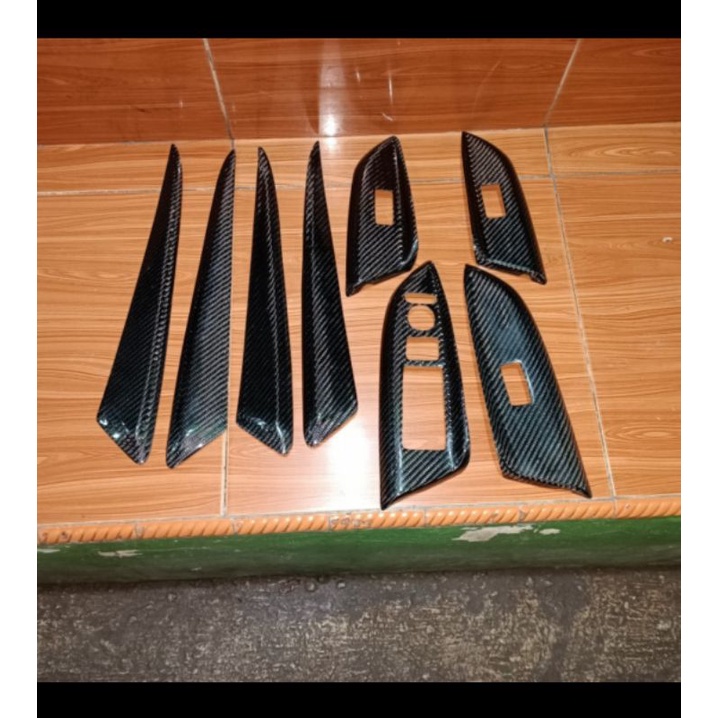 paket power window & list dortrim jazz gk5 carbon interior jazz gk5 carbon