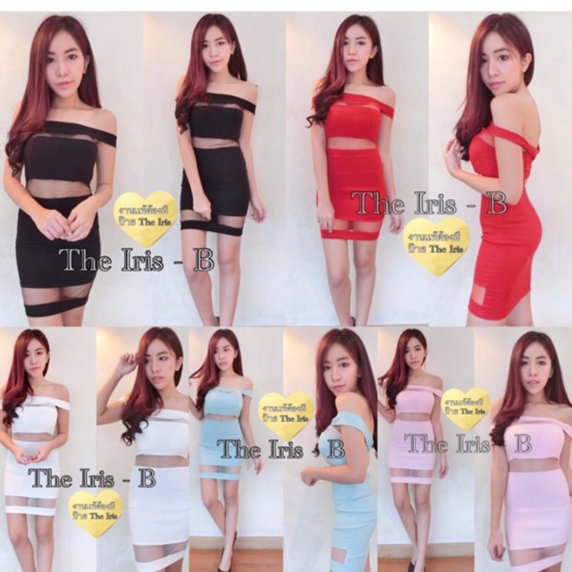 Dress sexy (ready putih) baju import bangkok