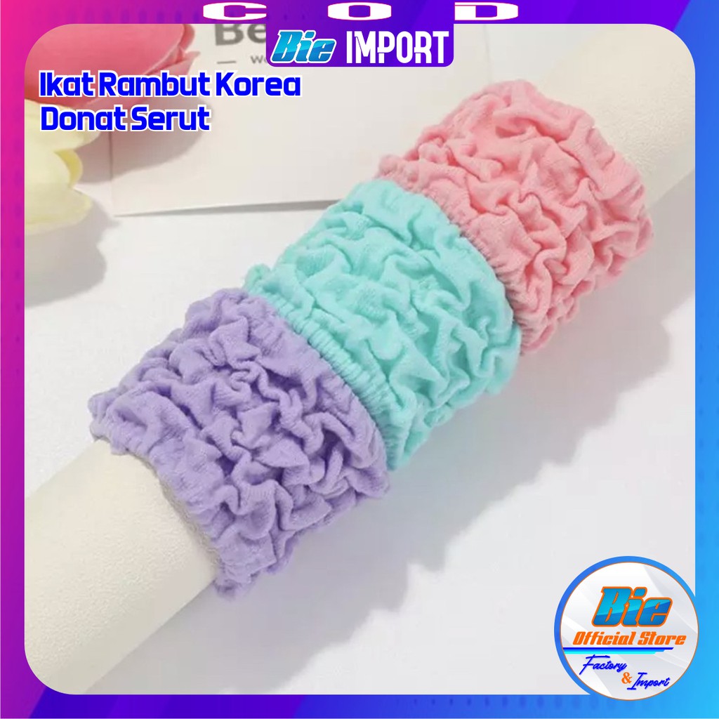 Ikat Rambut Donat Serut Lebar Korean Style Impor Best Seller