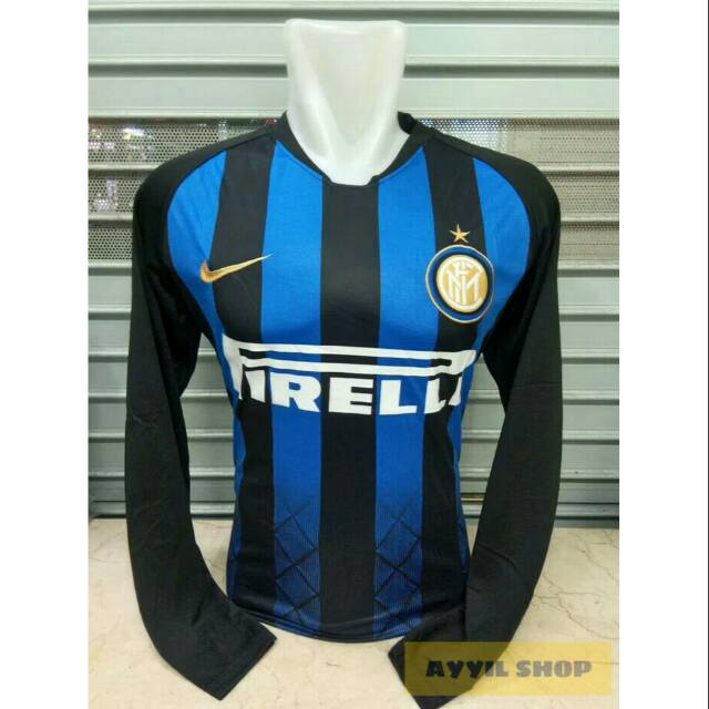 New Jersey Inter Milan Home 2018 2019 Lengan panjang GRADE ORI