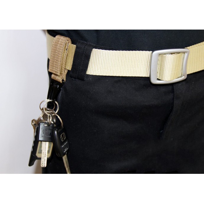 Quickdraw carabiner military tactical nylon belt