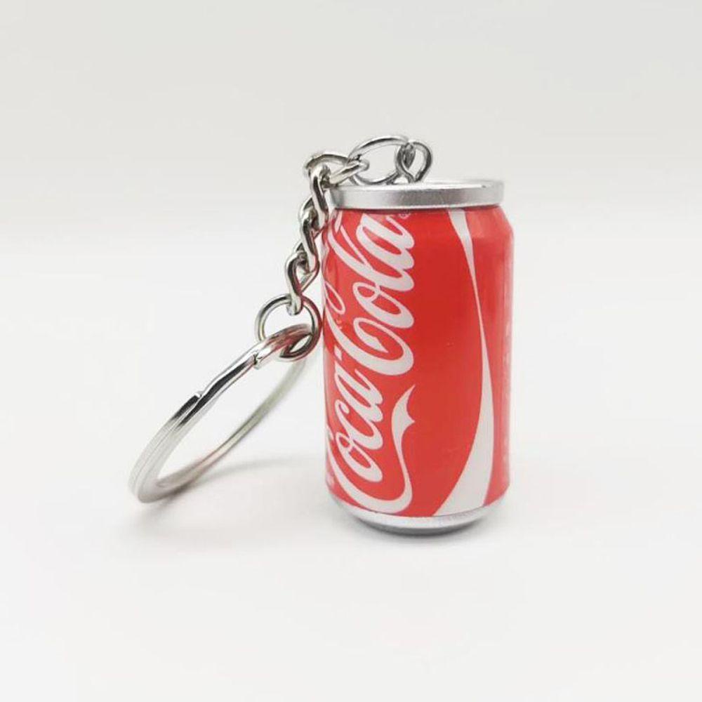 QUINTON Coke Kaleng Gantungan Kunci Pria Dan Wanita Kreatif Keyring Pendant Hadiah Kecil Pernak Pernik Hadiah Ransel Ornamen