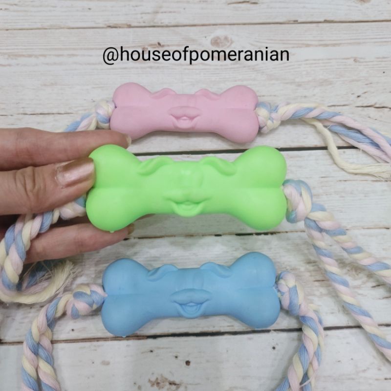 mainan anjing rubber dog toys chew gigit kunyah puppy bite