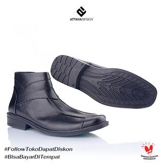 Sepatu Pantofel Pria Model Boots Resleting Aladin Tinggi Sepatu Pantofel Pria Model Boots Resleting Aladin Tinggi