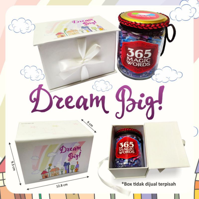 

365 MAGIC WORDS - HADIAH UNIK - KADO ISTIMEWA - GIFT - KADO HAND MADE MURAH - CUSTOM (Rp 220,-/hari)