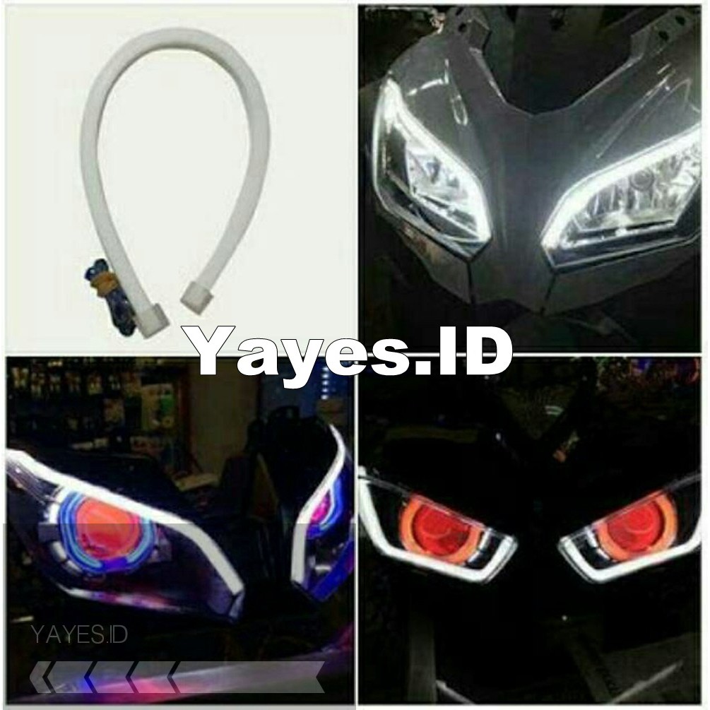 Lampu Drl Alis Led Motor Mobil Old New Nmax Vixion R15 R25 Gsx Ninja 250 Fi Vario Cbr Cb 150r Murah Shopee Indonesia