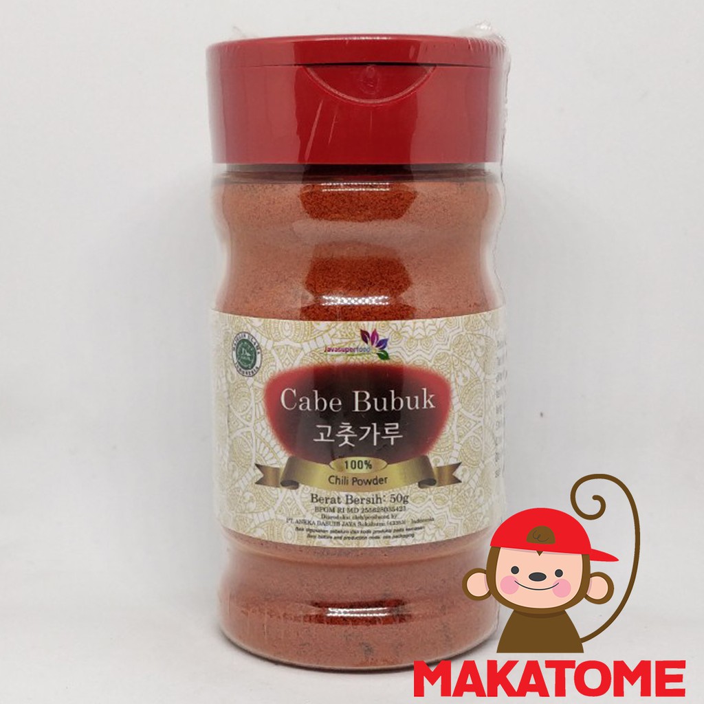 

Bubuk Cabai 50gr Javasuperfood 50g 50 g gr java super food cabe chili powder botol halus fine chilli