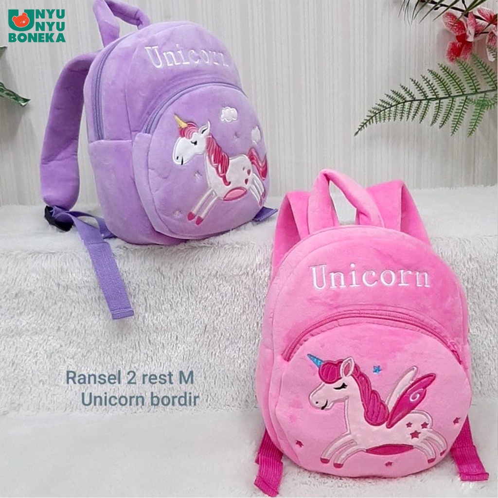 tas anak ransel import unicorn baby kids sekolah kuda pony animal safari