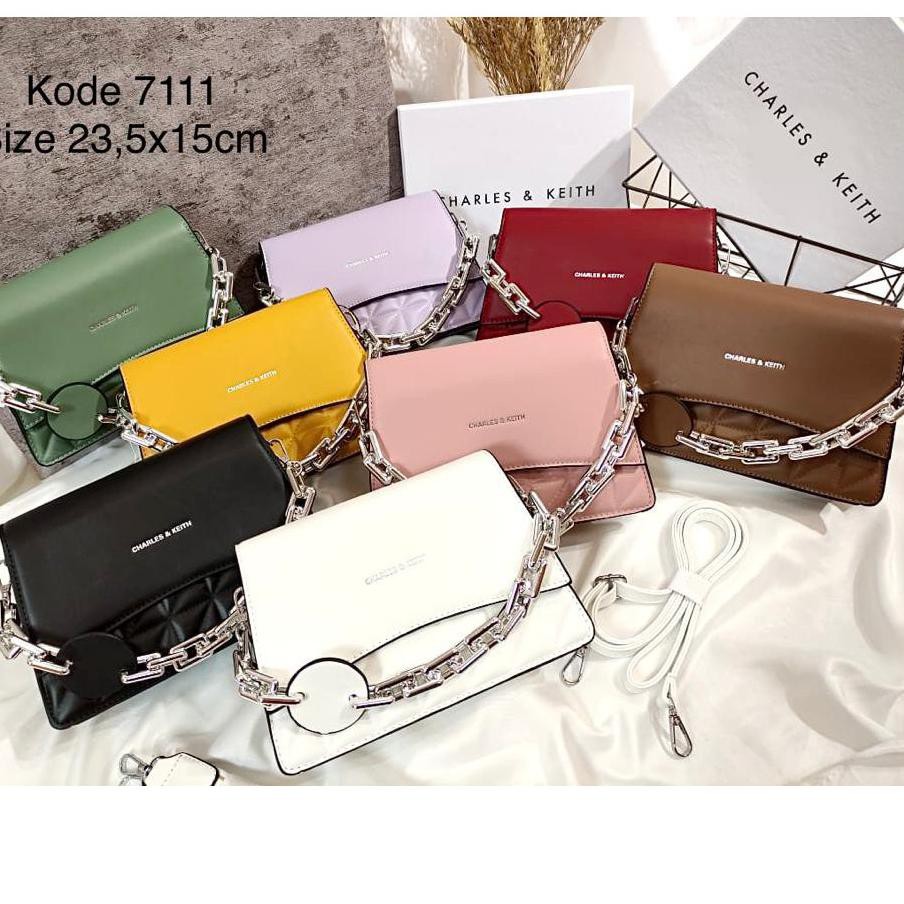 READY TAS SELEMPANG CK RANTAI SLING  7111 FREE BOX - Laku Keras