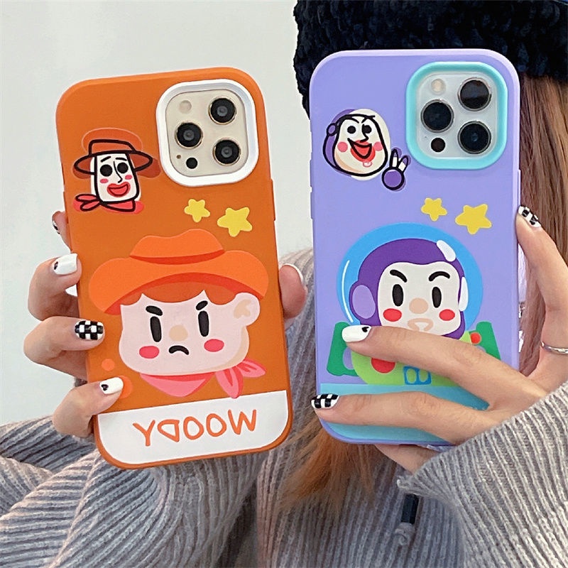 Case Pelindung Motif Print Kartun Toy Story Untuk IPhone 12 13 11 Pro Max X Xs Max Xr 7 8 Plus Pplj