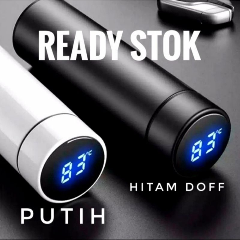 tumbler LED termos suhu 500ml termos panas botol tahan dingin tumbler digital angka botol minum
