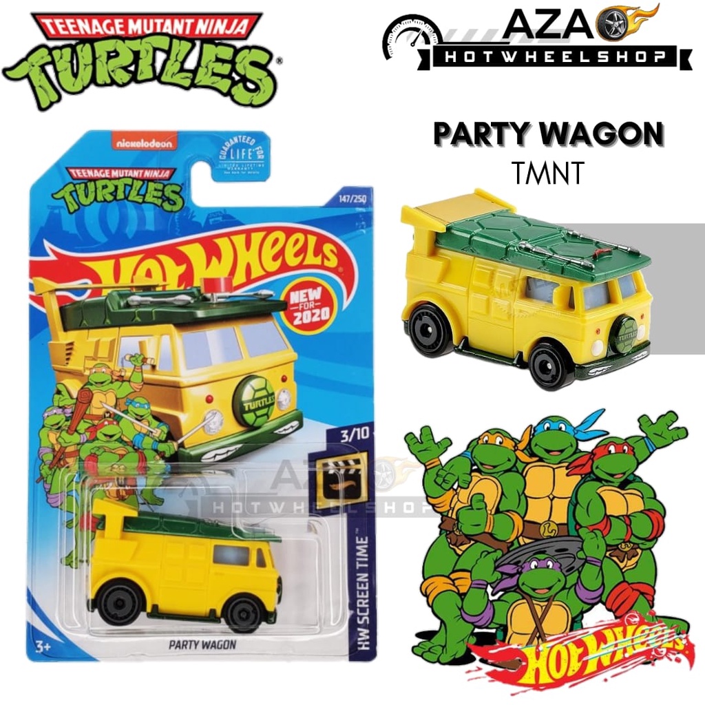 Diecast Hot Wheels PARTY WAGON Kuning Teenage Mutant Ninja Turtles TMNT HW Hotwheels Mobil Mainan