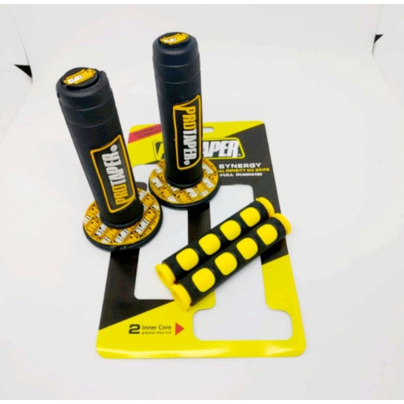 Paket handgrip variasi/Hangrip protaper+karet handle jari KLX150/CRF150/WR155 JUPITER VEGA SUPRA DIL