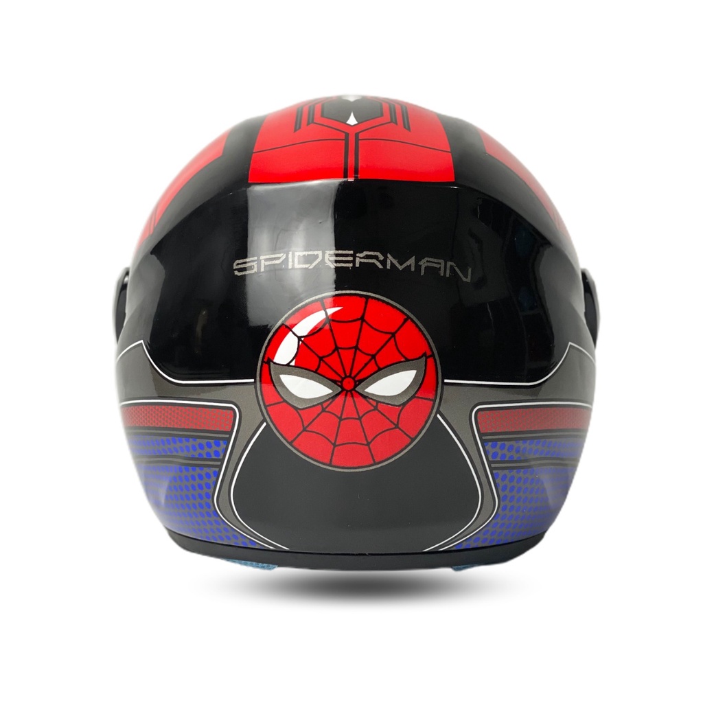 Helm Anak Bagus Karakter Kartun Motif Spiderman Kop Lucu SNI Terbaru