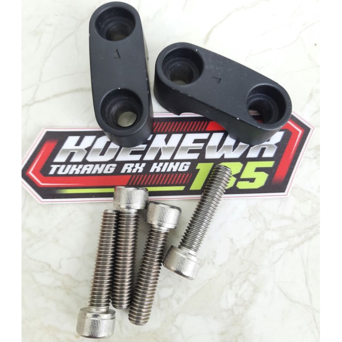 KLEMAN STANG DAN BAUT L SET STAINLES RX KING