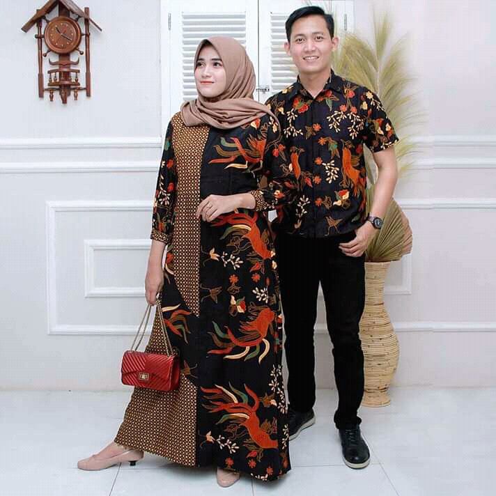 Maura Couple - Sania Ruffle Batik Couple Ori Ndoro Jowi Garansi Termurah Shopee - Batik Modern Solo