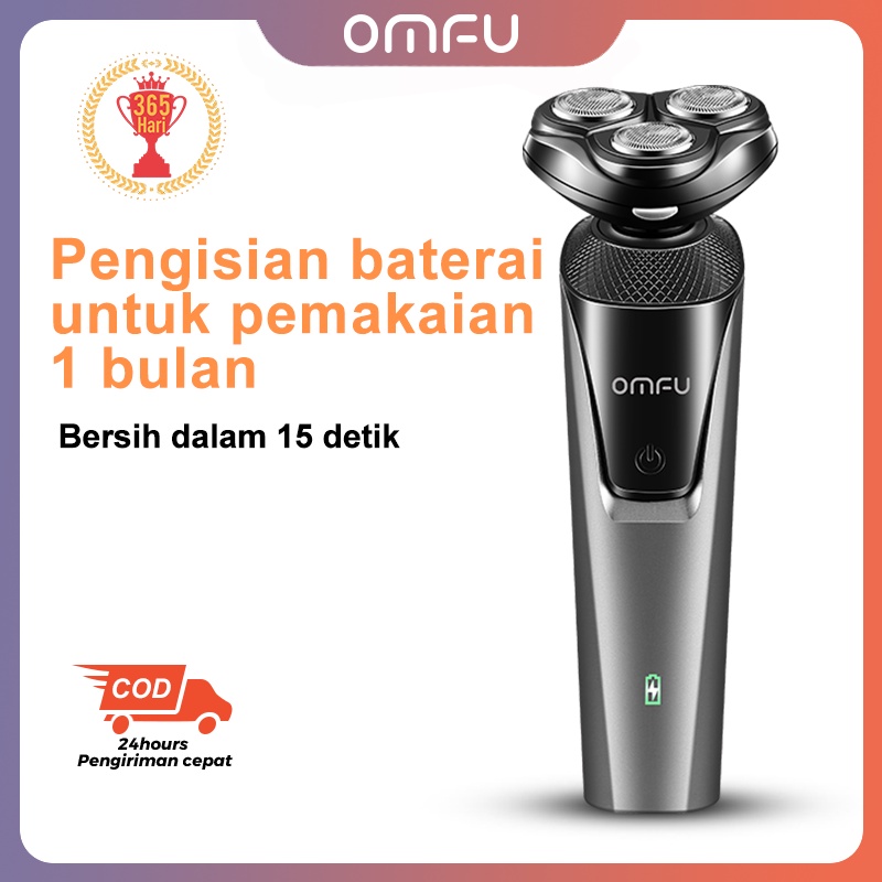 Omfu Alat pencukur/alat potong rambut/shaver/hair clipper/barber daily/cukur jenggot/pencukur alis e