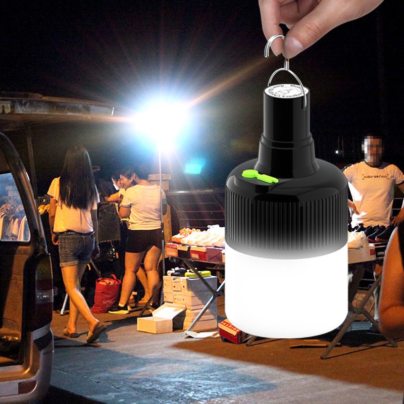 Lampu Bohlam LED Gantung Super Terang USB Rechargeable Untuk Camping / Outdoor